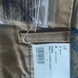 Uniqlo Women's Tan Wide Fit Pants